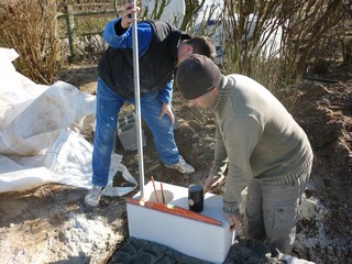 Agrandissement en cours en bloc bton cellulaire en 30 